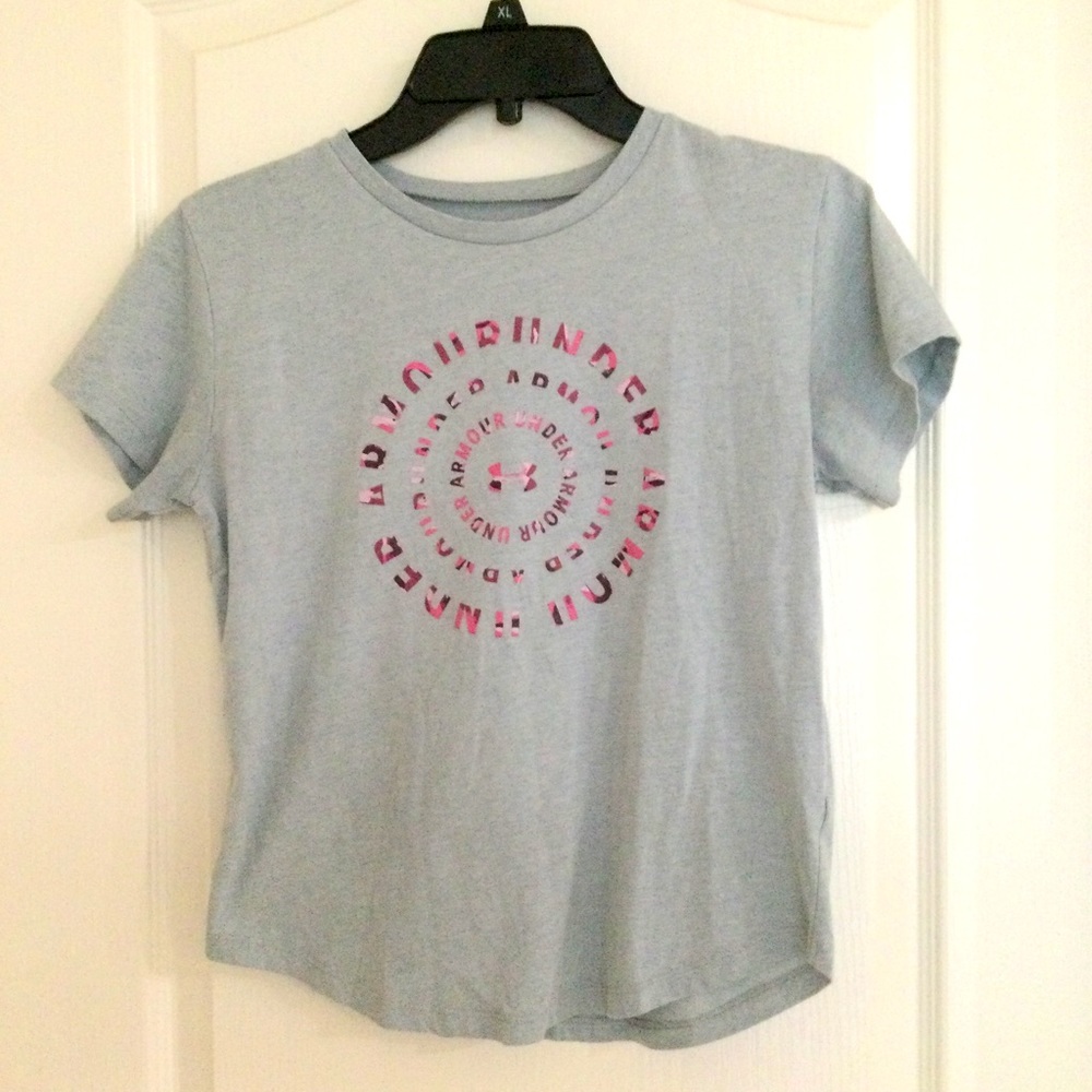 Under Armour Youth Large gray t-shirt